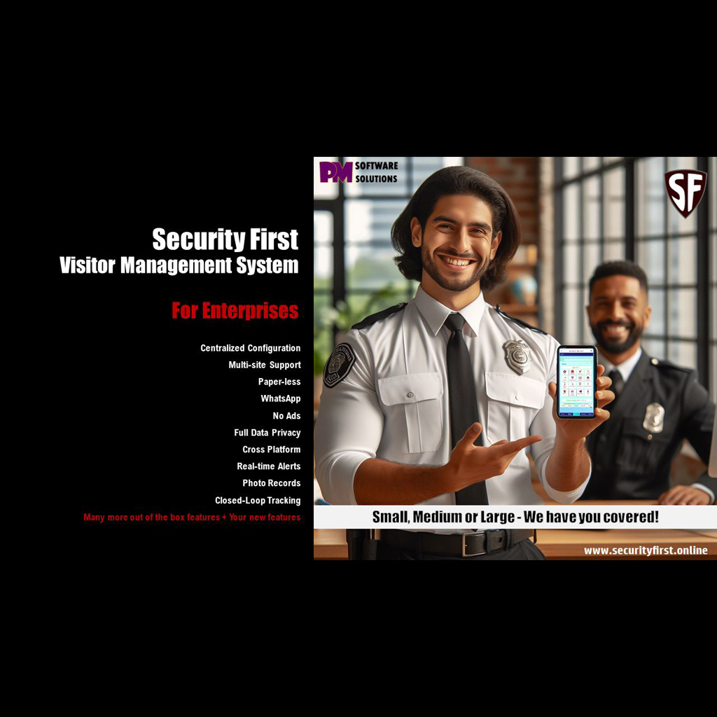 Security First Visitor Management System for Enterprise!